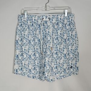 NWT Caribbean Joe Cocktail Time Shorts Drawstring Mens Size Large